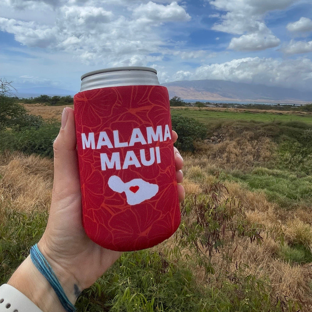 Mālama Maui can koozie